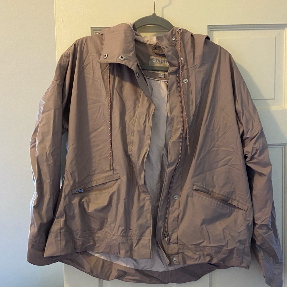 Taupe Athleta Rain jacket